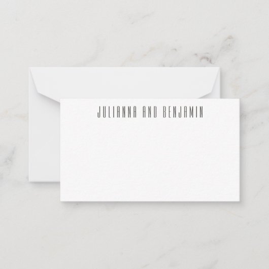 Boho Modern Botanical Black Cadeaubehuizing Notitiekaartje (Voorkant)