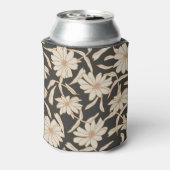 Boho Modern Botanical Black Ivory Custom Wedding Blikjeskoeler (Blikje Achterkant)