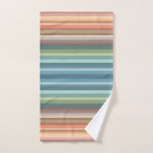 Boho Modern Chic Strepen Bad Handdoek (Handdoek)