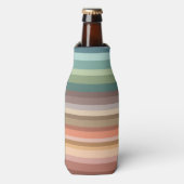 Boho Modern Chic Strepen Flesjeskoeler (Fles Voorkant)