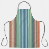 Boho Modern Chic Strepen Schort (Voorkant)