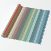 Boho Modern Chic Stripes Cadeaupapier (Uitgerold)