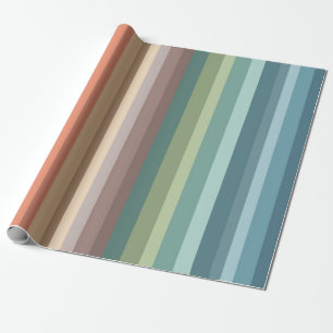 Boho Modern Chic Stripes Cadeaupapier