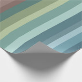 Boho Modern Chic Stripes Cadeaupapier (Hoek)