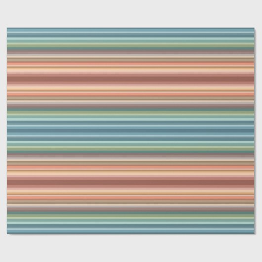 Boho Modern Chic Stripes Cadeaupapier (Vlak)