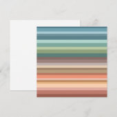Boho Modern Chic Stripes Feestdagenkaart (Voorkant / Achterkant)