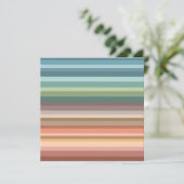 Boho Modern Chic Stripes Feestdagenkaart (Staand voorkant)