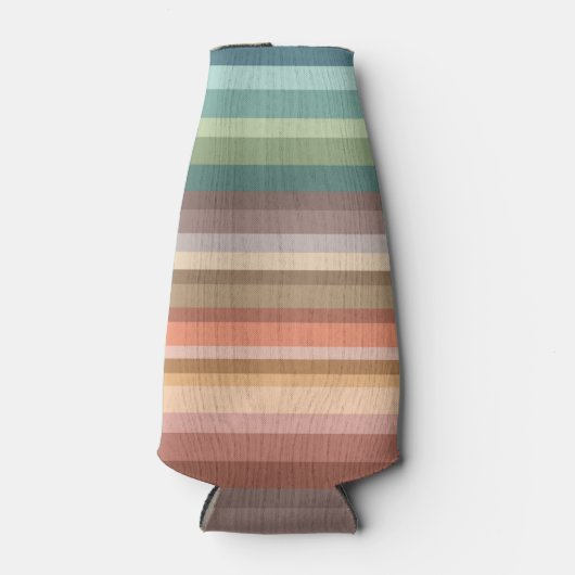 Boho Modern Chic Stripes Flesjeskoeler (Voorkant)