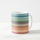 Boho Modern Chic Stripes Koffiemok (Voorkant rechts)