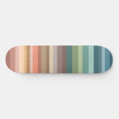 Boho Modern Chic Stripes Persoonlijk Skateboard (Horizontaal)
