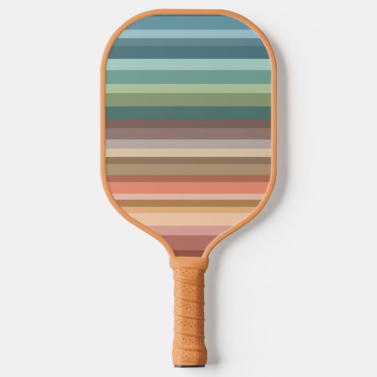 Boho Modern Chic Stripes Pickleball Paddle (Voorkant)