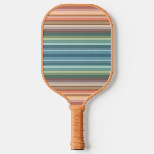 Boho Modern Chic Stripes Pickleball Paddle (Voorkant)