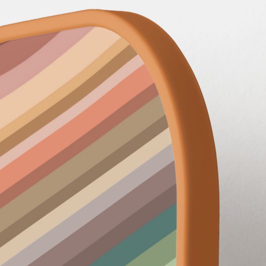 Boho Modern Chic Stripes Pickleball Paddle (Links Detail)