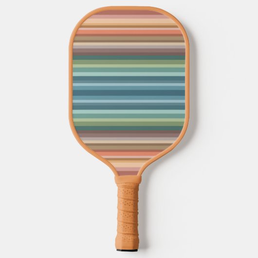 Boho Modern Chic Stripes Pickleball Paddle (Achterkant)
