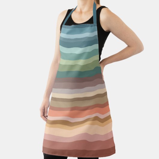 Boho Modern Chic Stripes Schort (Insitu)