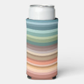 Boho Modern Chic Stripes Seltzer Blikjeskoeler (Seltzer Voorkant)