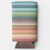 Boho Modern Chic Stripes Seltzer Blikjeskoeler (Voorkant)