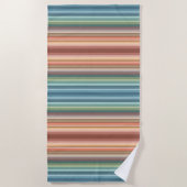 Boho Modern Chic Stripes Strandlaken (Voorkant)