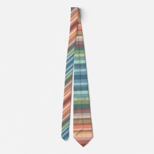 Boho Modern Chic Stripes Stropdas (Achterkant)