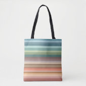Boho Modern Chic Stripes Tote Bag (Voorkant)