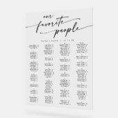 Boho Modern Clear Acryl Trouwstoel Grafiek Bord (Hoek)