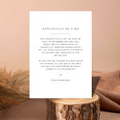 Boho Modern Elopement We zeiden ja Foto bruiloft Aankondiging