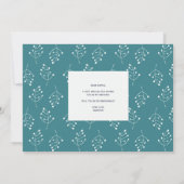 Boho Modern Floral Lily van Valley bruidsmeisje Kaart (Achterkant)