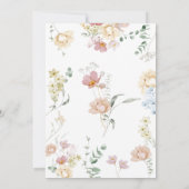 Boho Modern Floral Vrijgezellenfeest | Bridal Brun Kaart (Achterkant)