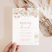 Boho Modern Floral Vrijgezellenfeest | Bridal Brun Kaart