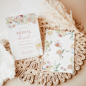 Boho Modern Floral Vrijgezellenfeest | Bridal Brun Kaart
