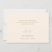 Boho Modern-fotokerstkaart | Retro-Feestdagen Kaart (Achterkant)