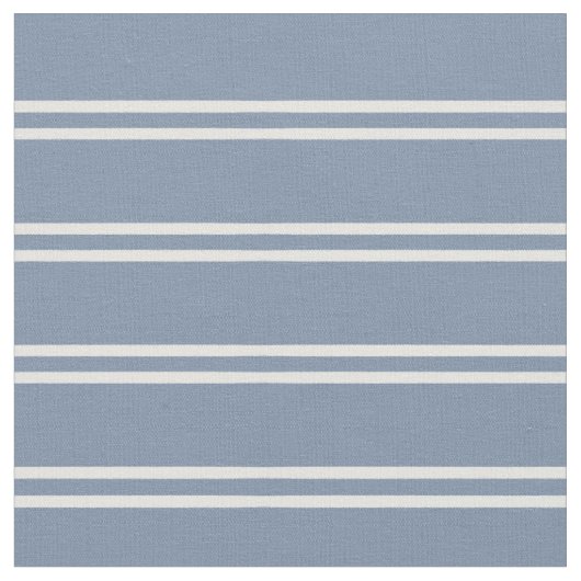 Boho Modern Gender Neutral Striped Coastal Blue Stof (Close Up)