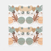 Boho modern geometric wallpaper fleece deken (Voorkant)