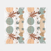 Boho modern geometric wallpaper fleece deken (Voorkant (Horizontaal))