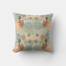 Boho modern geometric wallpaper kussen