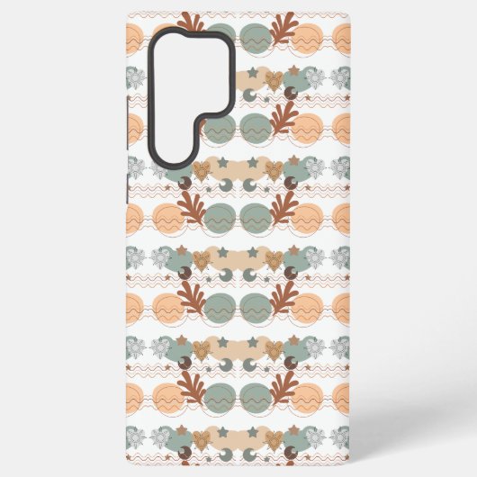 Boho modern geometric wallpaper samsung galaxy hoesje (Achterkant)