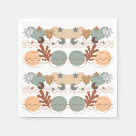 Boho modern geometric wallpaper servet