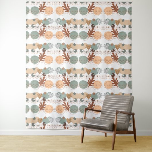 Boho modern geometric wallpaper wandkleed (In situ)