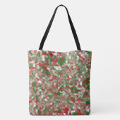Boho Modern Groovy-kerstpatronen Tote Bag (Achterkant)