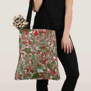 Boho Modern Groovy-kerstpatronen Tote Bag