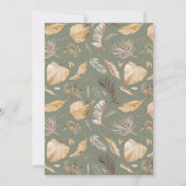 Boho Modern Heart Gender Neutraal Baby shower Bedankkaart (Achterkant)