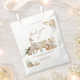 Boho Modern Heart Gender Neutraal Baby shower Bedankzakje