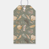 Boho Modern Heart Gender Neutraal Baby shower Cadeaulabel (Achterkant)