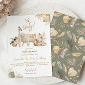 Boho Modern Heart Gender Neutraal Baby shower Kaart