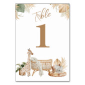 Boho Modern Heart Gender Neutraal Baby shower Kaart (Voorkant)