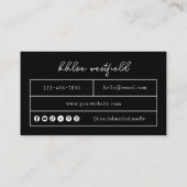 Boho Modern klein Visitekaartje (Achterkant)