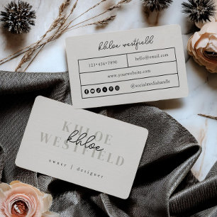 Boho Modern klein Visitekaartje