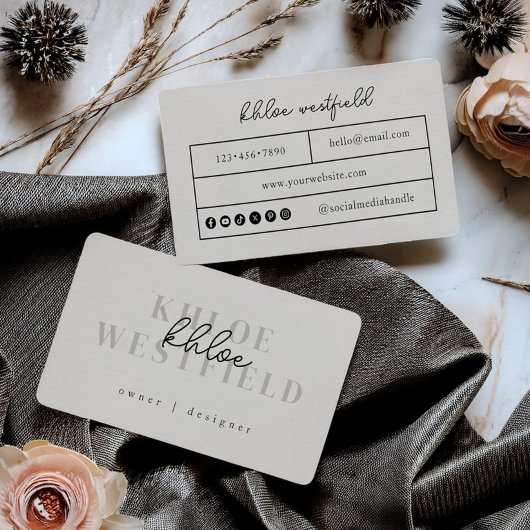 Boho Modern klein Visitekaartje