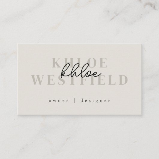 Boho Modern klein Visitekaartje (Voorkant)
