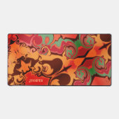 Boho Modern Kleurrijke Trendy Naam Kleurrijk Bureaumat (Voorkant)
